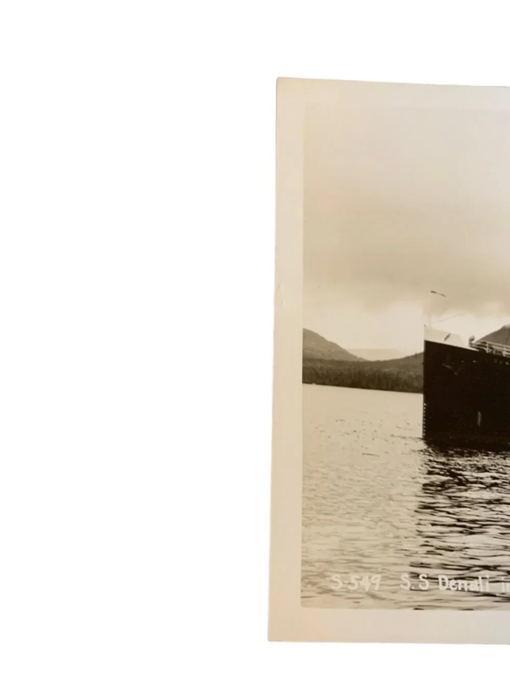 RPPC S.S. Columbia Alaska Tongass Narrows Steamship Schaller Photo